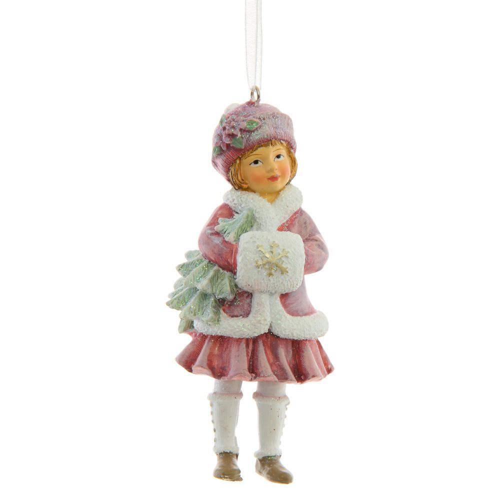 GAEM Украшение новогоднее "Девочка", L5 W3,5 H11 см, 3в.