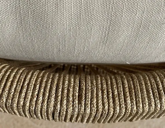 Комплект уличной мебели Rimini KD из массива акации, стол Ø150 см, 6 стульев