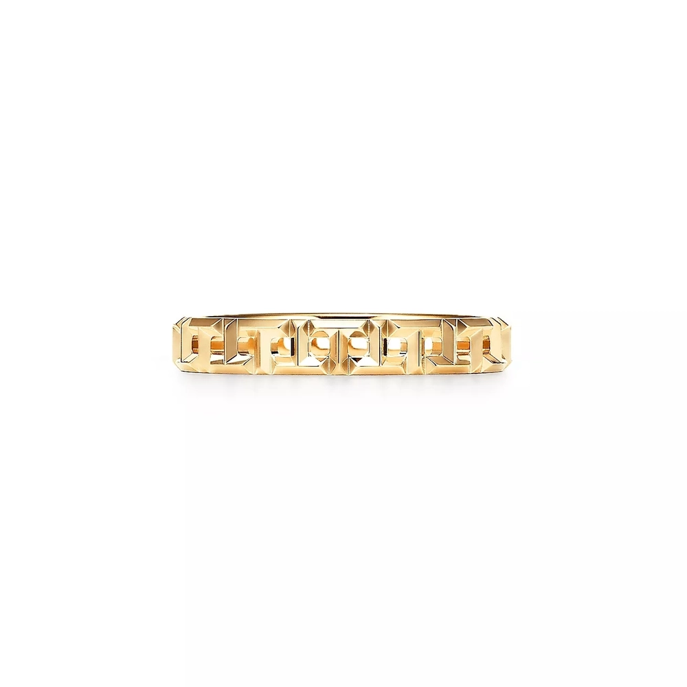 Кольцо из жёлтого золота 18k, Tiffany💠true narrow. В наличии