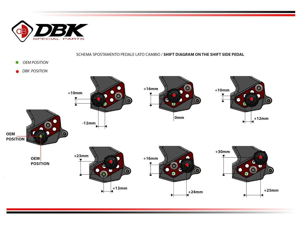 PRSFV202 DUCABIKE ADJUSTABLE REARSETS (SF V2 2025)