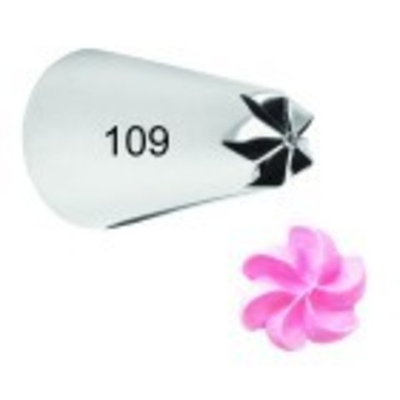 Насадка "Цветок с закрыт. центром 6 лучей" № 109 (d=10*25 мм)