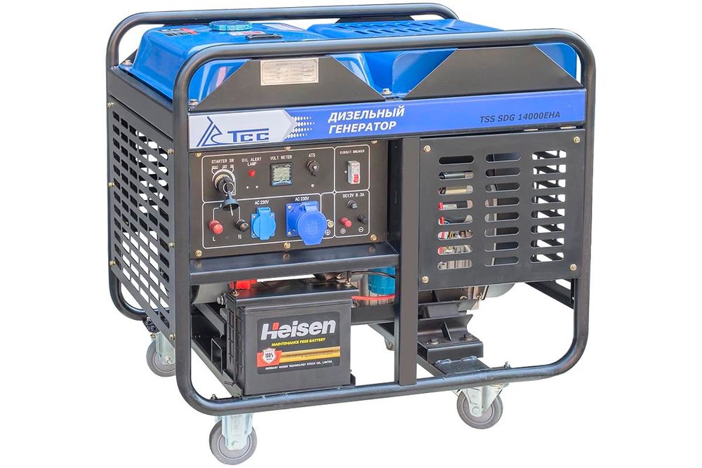 Дизель генератор TSS SDG 14000EHA в погодозащитном кожухе МК-3.1