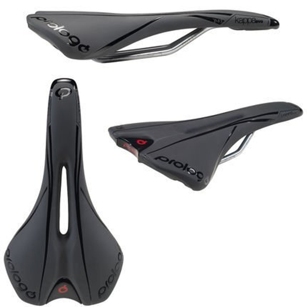 Седло Prologo KAPPA EVO PAS  265х147мм, с продольным отверстием, рельсы T2.0, чёрное. 270г  KEPS200H