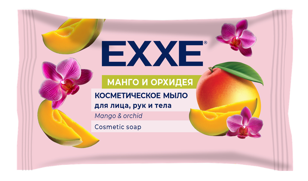 EXXE Косметическое мыло "Манго и орхидея", 75г (флоу-пак)