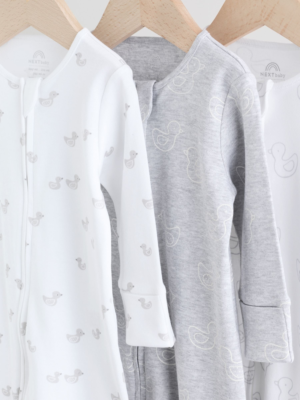 Комбинезон / Cлип для малышей Next F40-052, 3 шт., Серый, Белый