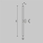 Настенный светильник (бра) Maytoni MOD106WL-L16G3K