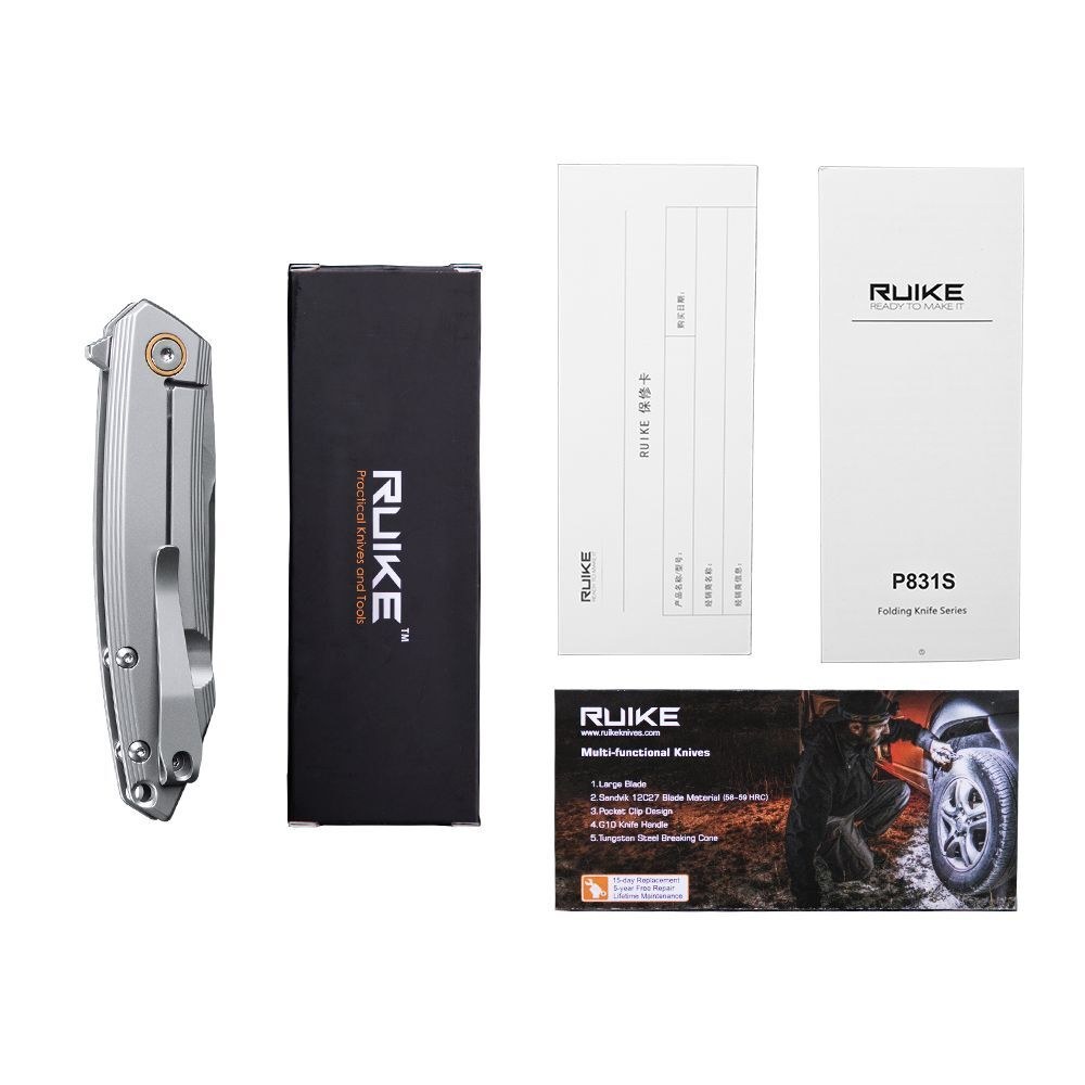 Нож туристический Ruike P831S-SB черный