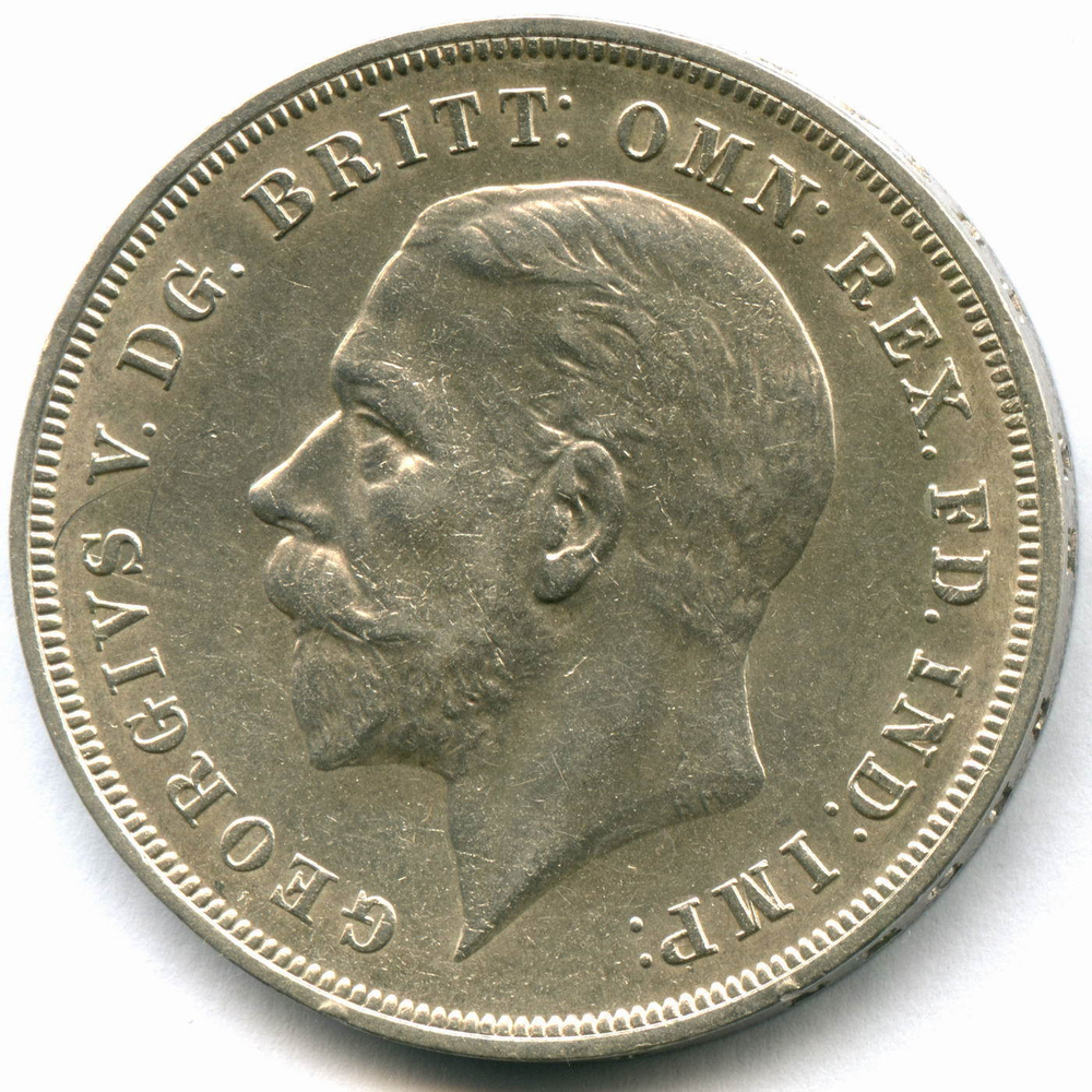 1 крона 1935 Англия (25 лет Правления Георга V) XF