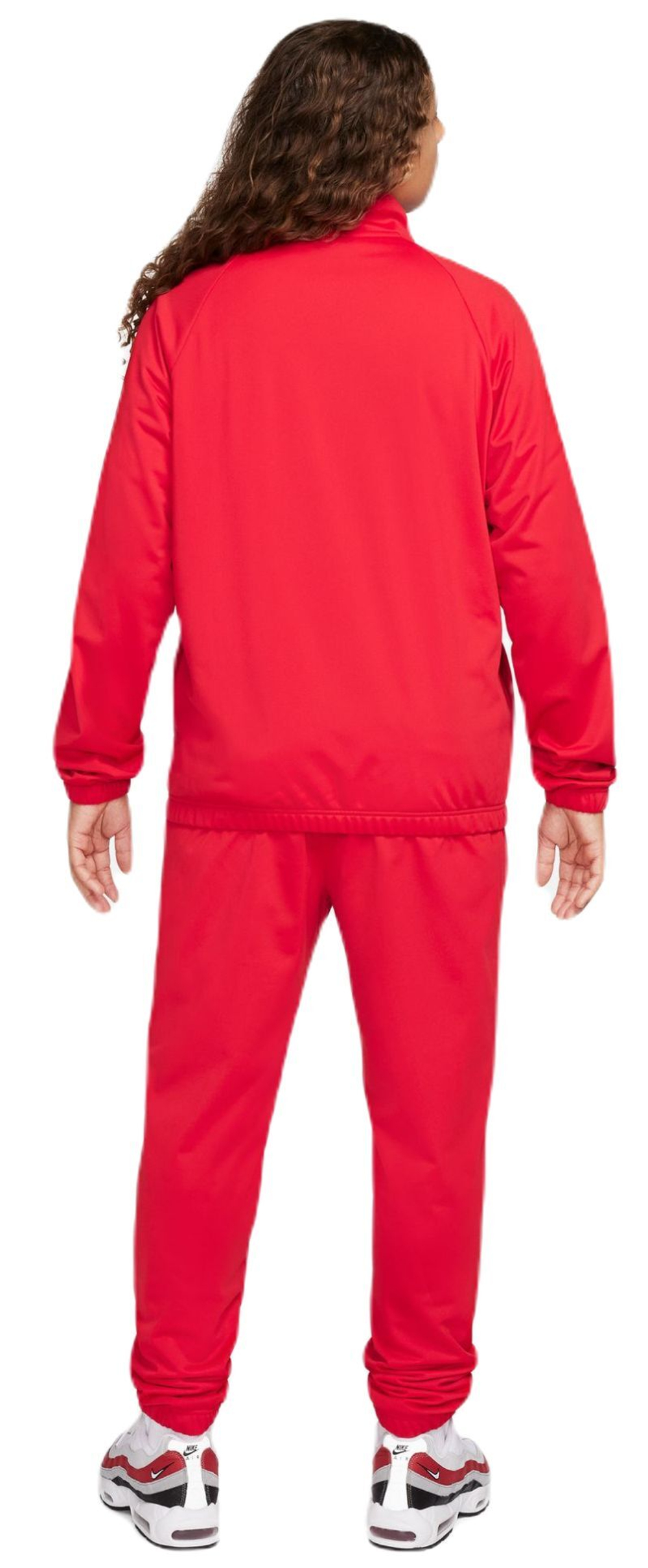Мужской теннисный костюм Nike Club Sportswear Sport Casual Track Suit - university red/white