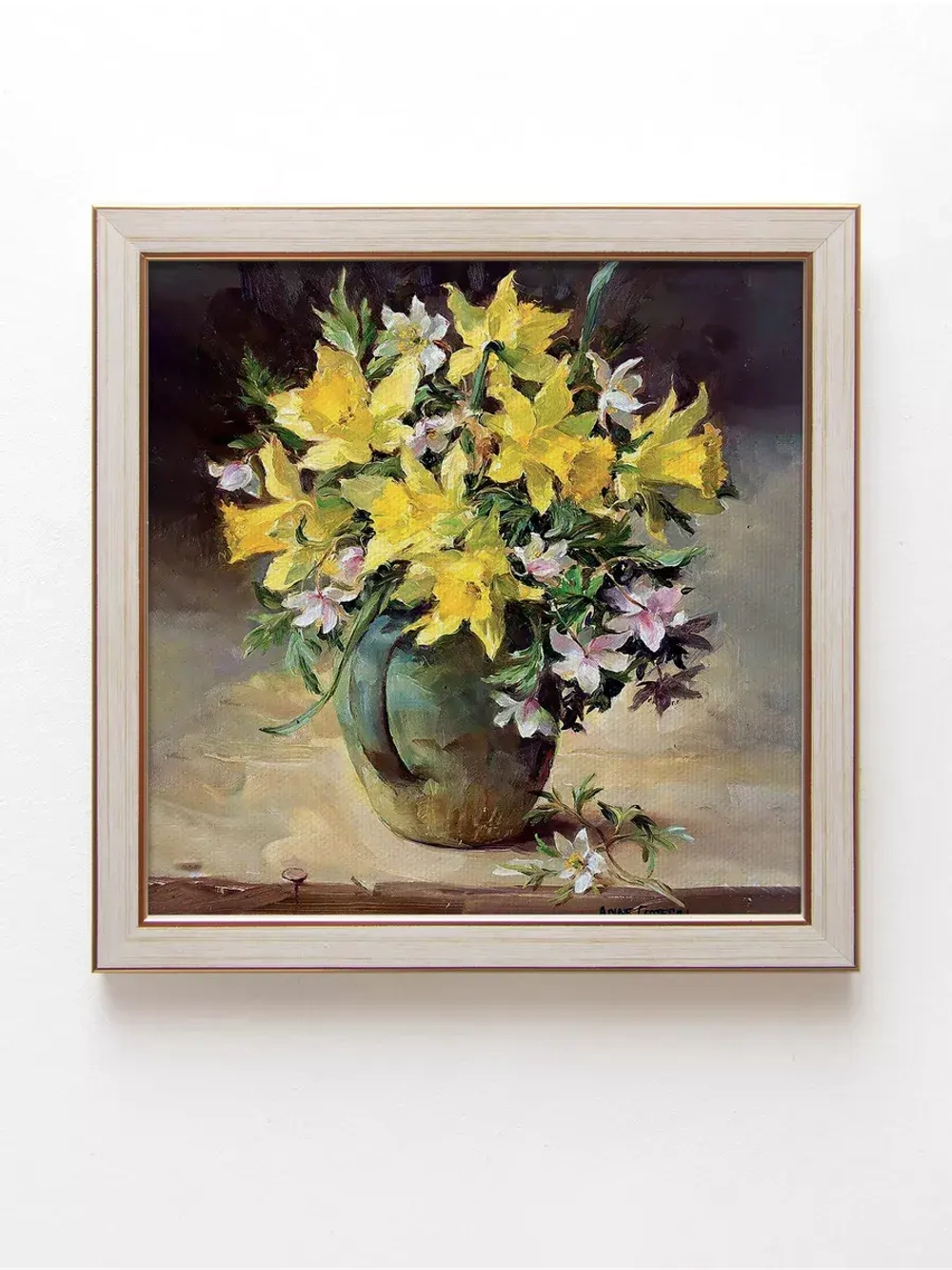 Картины на стену интерьерная на холсте 4 шт, 23*23 см