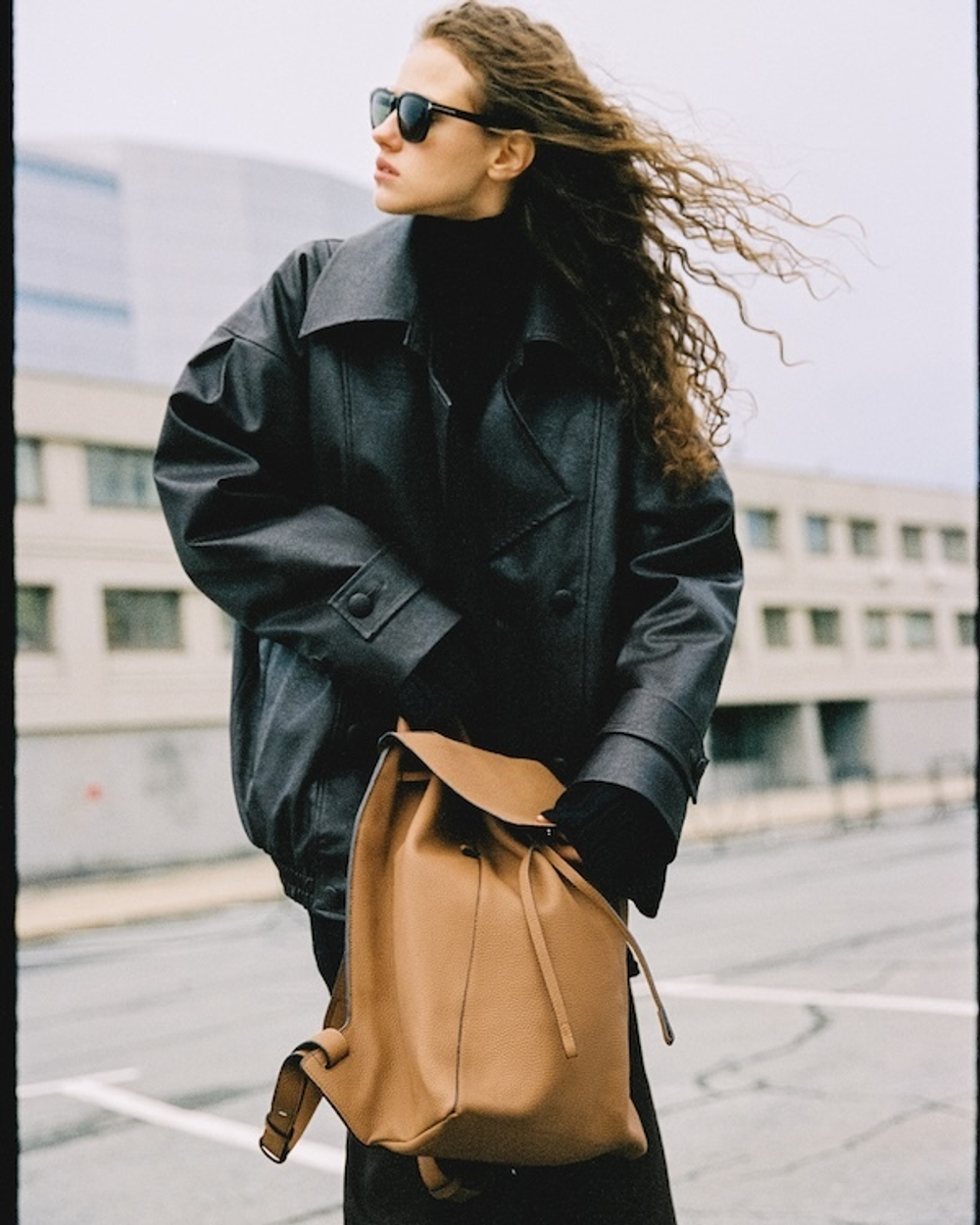 Backpack WALES caramel color