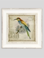 Картина на холсте в раме 27х27 см, настенный декор для дома