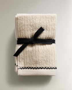 Zara Home Набор полотенец из хлопка, 30x30 см (3 шт.) · 8548/002