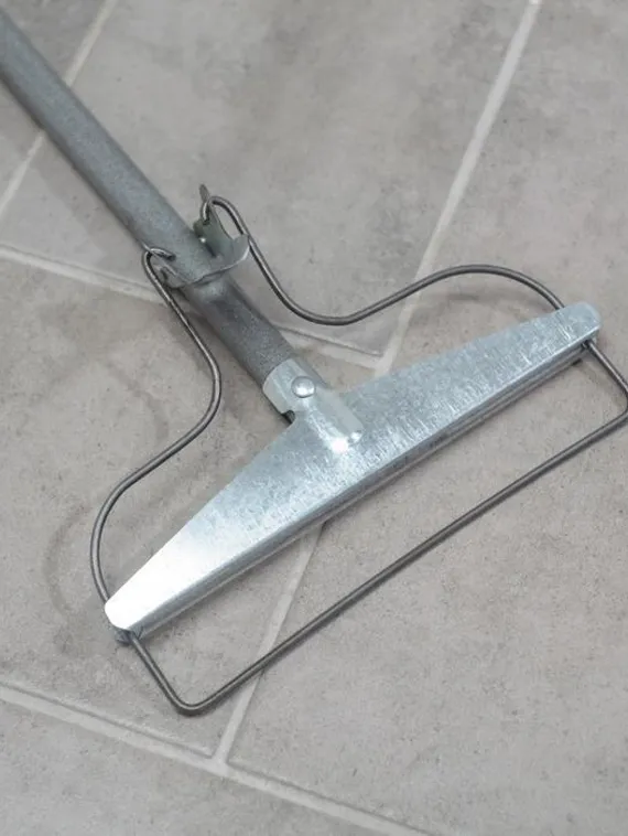 Тряпкодержатель, металлический черенок 150 см, 19×2×150 см, цвет МИКС