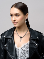 Колье "Black Soul Trio" Silver