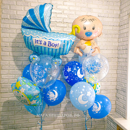 Набор шаров на Выписку "It's a boy"