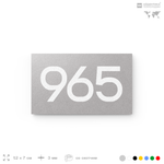 Номер на дверь 965, табличка на дверь для офиса, квартиры, кабинета, аудитории, склада, серая 120х70 мм, Айдентика Технолоджи