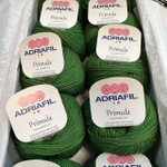 PRIMULA - Adriafil; 100% меринос; 300м/100гр; Вес моточка 50гр; цвет: зеленый травяной