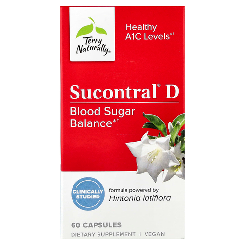 Terry Naturally, Sucontral® D, 60 капсул