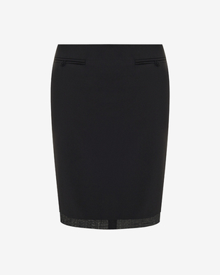 Юбка миди из костюмной ткани