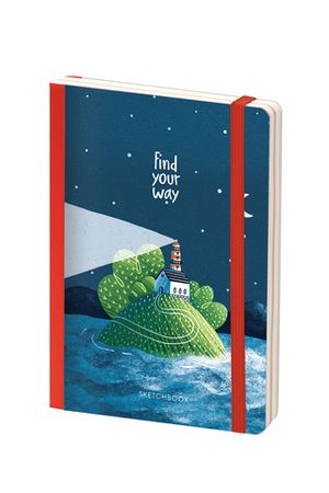 Скетчбук - альбом для рисования 80 л, В6 "Find your way" 100г/м2