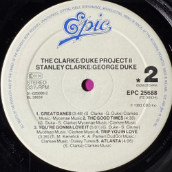 Виниловая пластинка Stanley Clarke/George Duke - The Clarke / Duke Project II LP