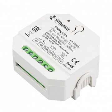 Конвертер сигнала DALI в 0/1-10В 055820 белый DALI-0/1-10V-301-72-DRO-RL-DIN White (BUS, 1x20mA) INTELLIGENT Arlight