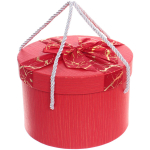 Коробка подарочная «Теплые чувства» 19*19*13 см, красный