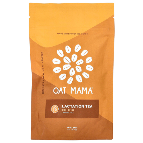 Oat Mama, Lactation Tea, Chai Spice, без кофеина, 14 чайных пакетиков, 32 г