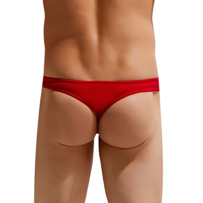 Хлопковые мужские трусы-тонги Colours of the Planet Thong (Размер: XL) (Цвет: красный)
