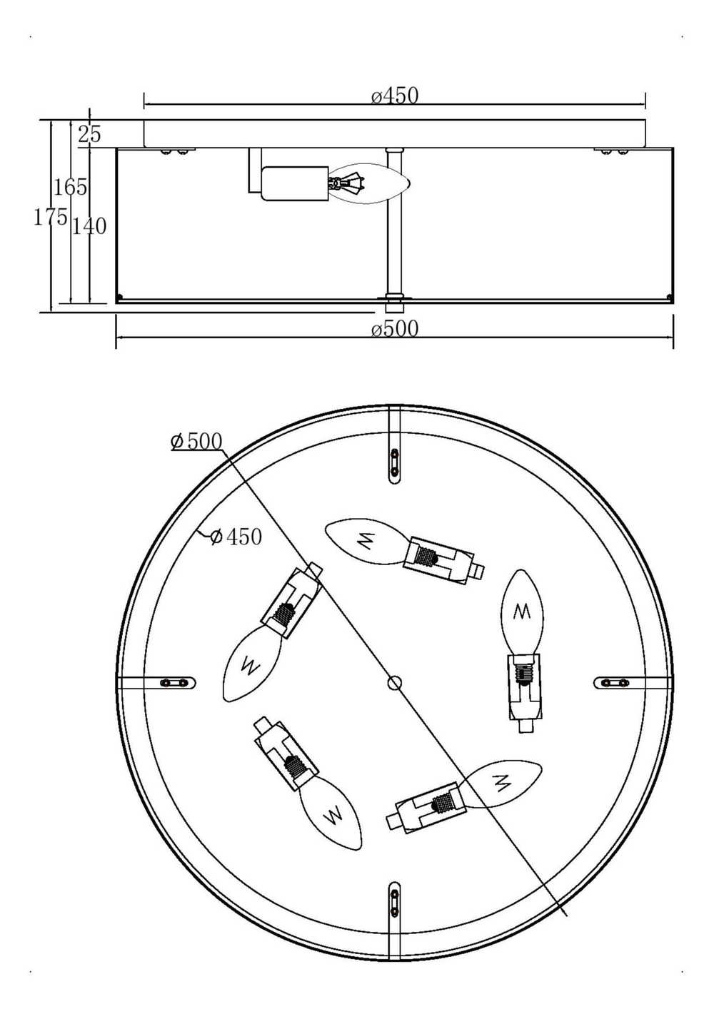 Потолочная люстра Maytoni Ripple MOD096CL-05CH