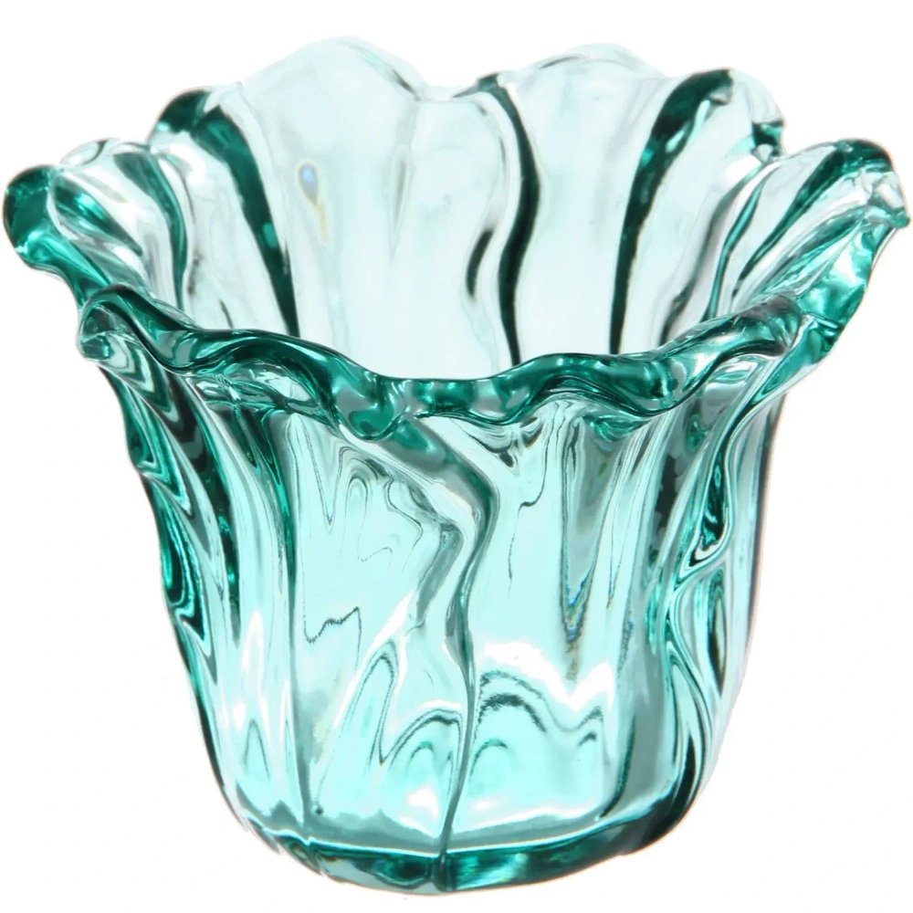 Подсвечник «Цветок» 10,5*7,5 см, Изумруд