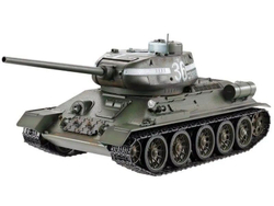 Радиоуправляемый танк Taigen T34-85 1/16 с дымом и звуковыми эффектами, 2.4G V3, высокая детализация, металлические компоненты