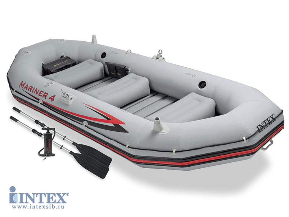 Четырехместная надувная лодка Mariner 4, до 400 кг.