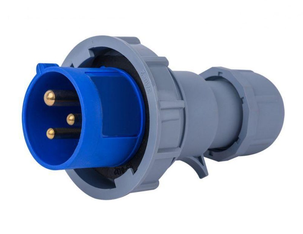 Вилка переносная 2Р+РЕ 16А 220В IP67 ВП-103 DEKraft 26106DEK Вилка переносная 2Р+РЕ 16А 220В IP67 ВП-103 DEKraft 26106DEK
