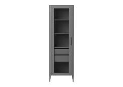 Витрина Type oak стеклянная высота 200 см L (серый)
