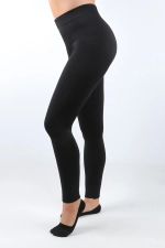 Легинсы утеплённые черные р.44-50