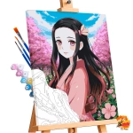 Картина по номерам Клинок рассекающий демонов Незуко Камадо