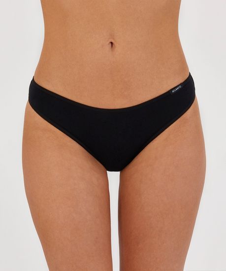 Женские трусы (2 шт.) слипы бикини Atlantic, хлопок, Basic 2BLP-581 черные