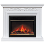 Каминокомплект Real Flame Leticia 26 WT с очагом Moonblaze Deluxe Brass