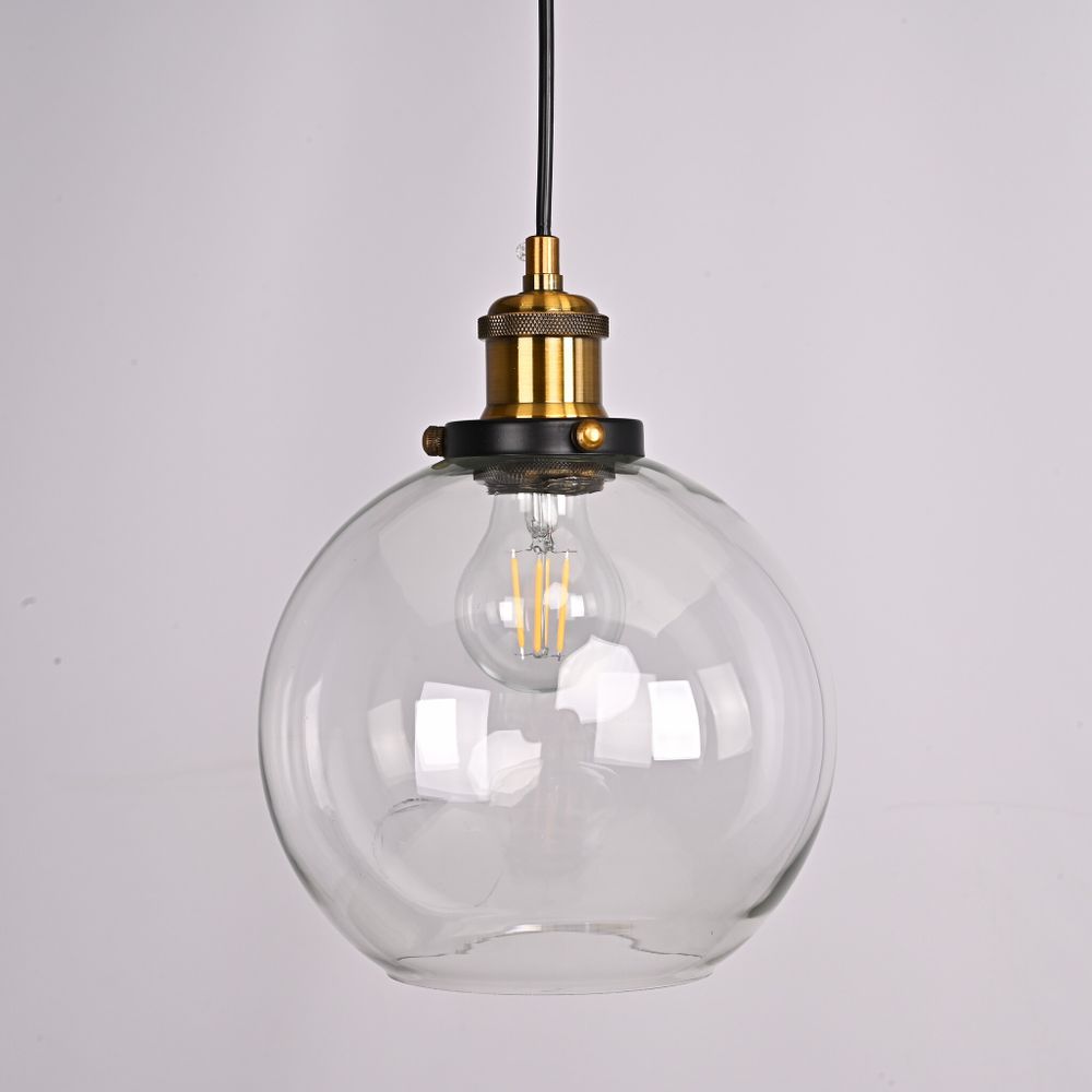 Подвесной светильник Loft Clear Glass Sphere Cloche