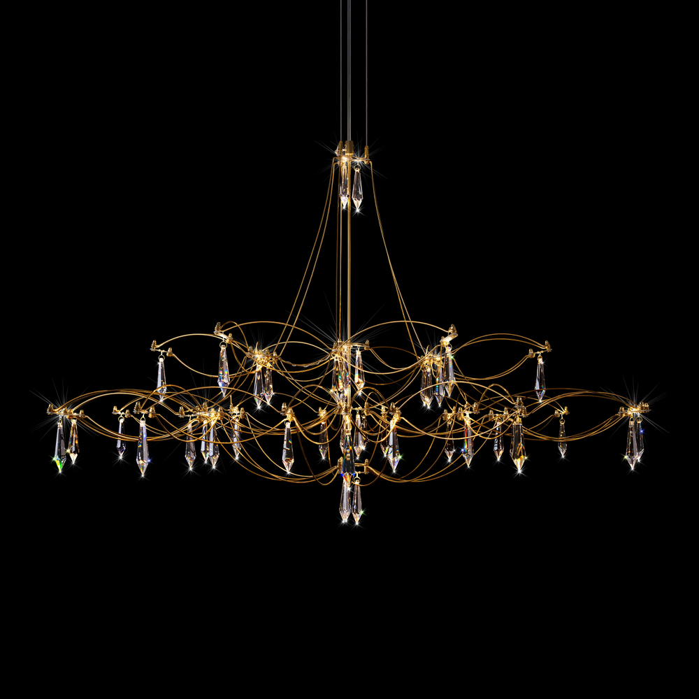 Подвесная светодиодная люстра Loft It Mira 10590/1000 Gold Asfour