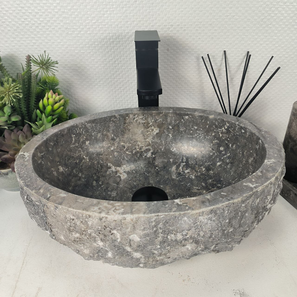 Раковина из мрамора Erozy Grey EM-64641 42*32*16 0190