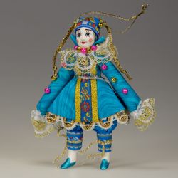 Ёлочная игрушка Девочка-клоунесса