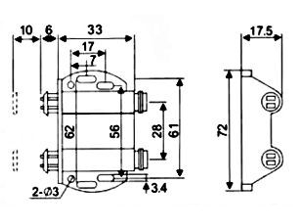 Стеклопетля черная+магнитный толкатель двойной
