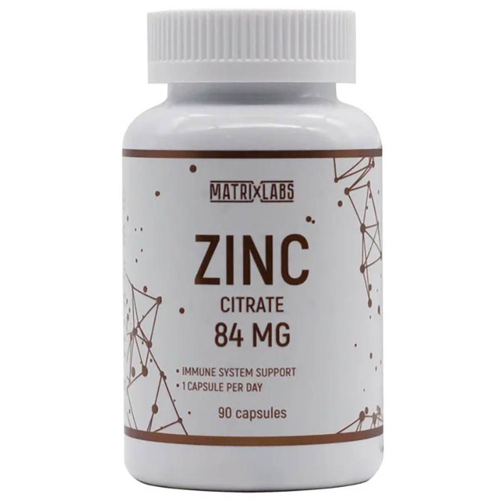 Matrix Labs Zinc Citrate 84 мг. (90 капс.) [M]