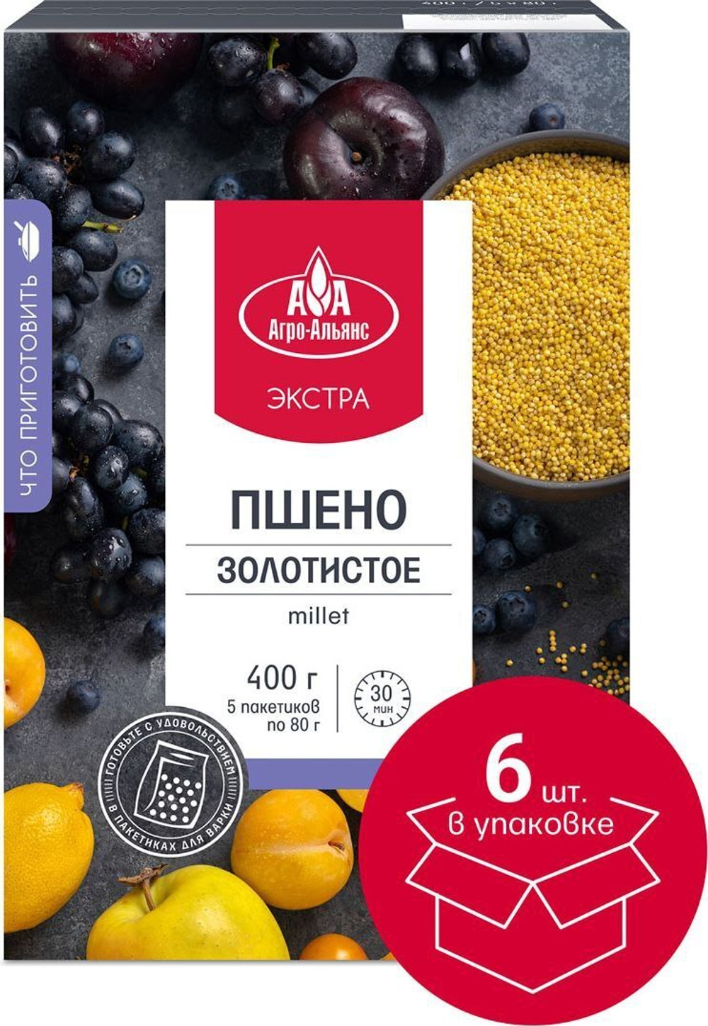 Полента Кукурузная крупа Экстра, Агро-Альянс 400 г.