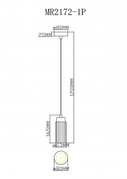 Подвесной светильник MyFar Alex MR2172-1P