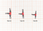 Вертлюжок на три направления, красная бусина от Сезон рыбалки