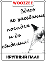 Наклейка декоративная А3 "Заседание"